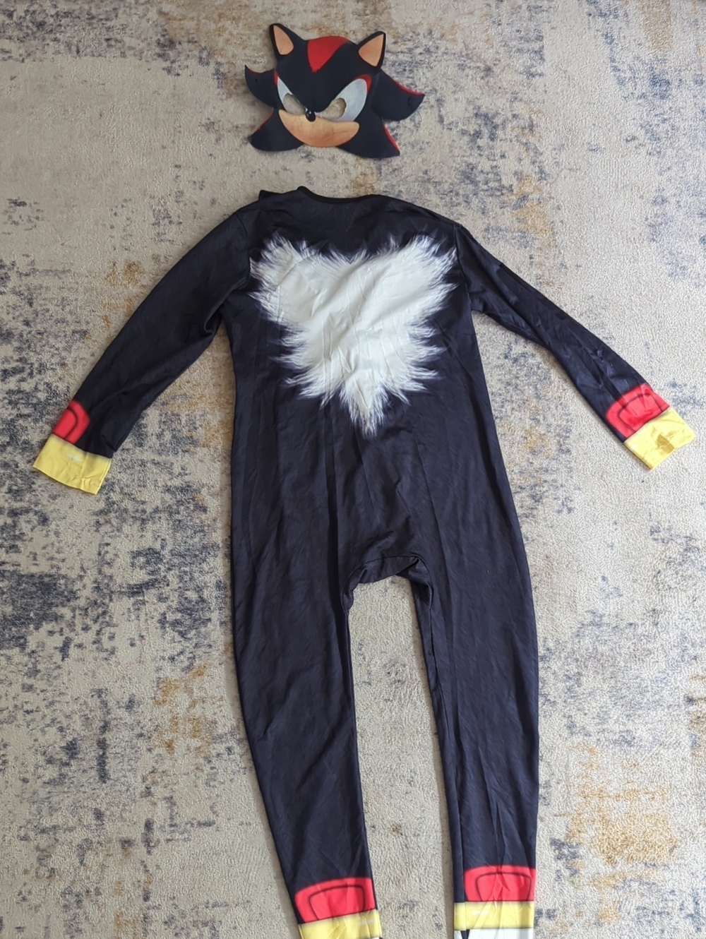 Shadow the Hedgehog One-Piece Halloween - Boys Size 7-comes With Mask